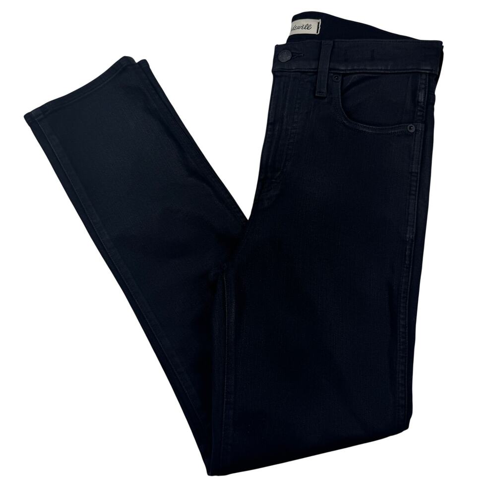 Madewell Stovepipe Coated Waxed Faux Leather Chic Jeans Pants Women's Size 27